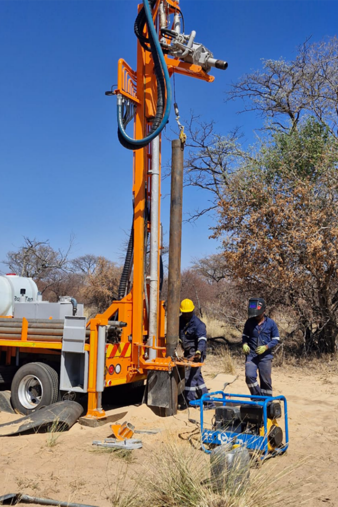 Geophysical equipment used for borehole siting survey Limpopo